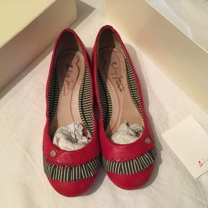 Baby Jane Cacharel Red Flats Ballet Ruffles